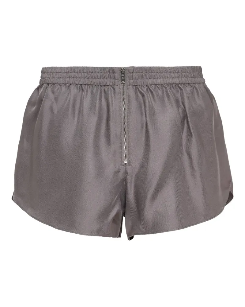 Alexander Wang Kurze Joggingshorts aus Seide - Grau Grau