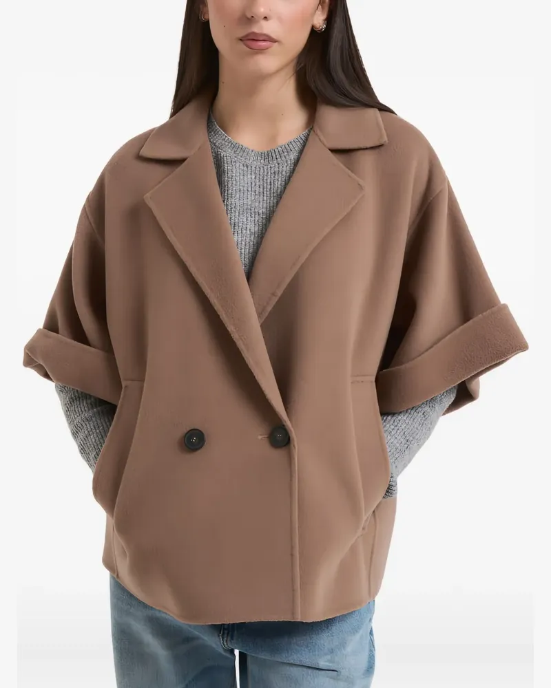 Max Mara Jacke mit kurzen Ärmeln - Braun Braun