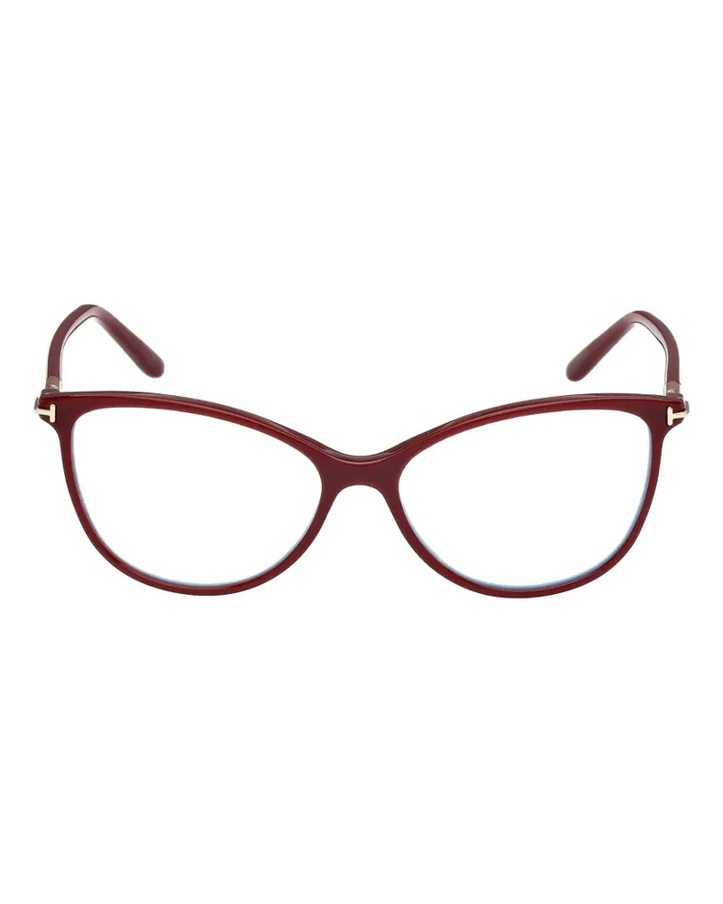 Tom Ford Brille mit Cat-Eye-Gestell - Rot Rot