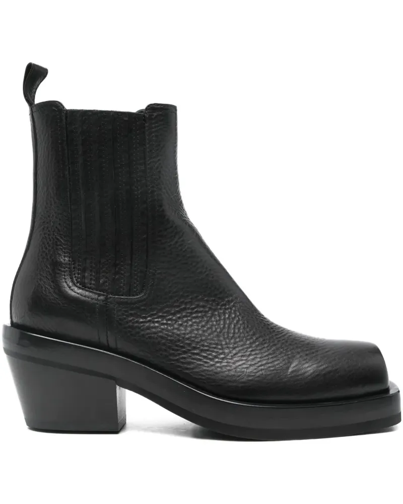 Attilio Giusti Leombruni Stiefel mit eckiger Kappe 70mm - Schwarz Schwarz