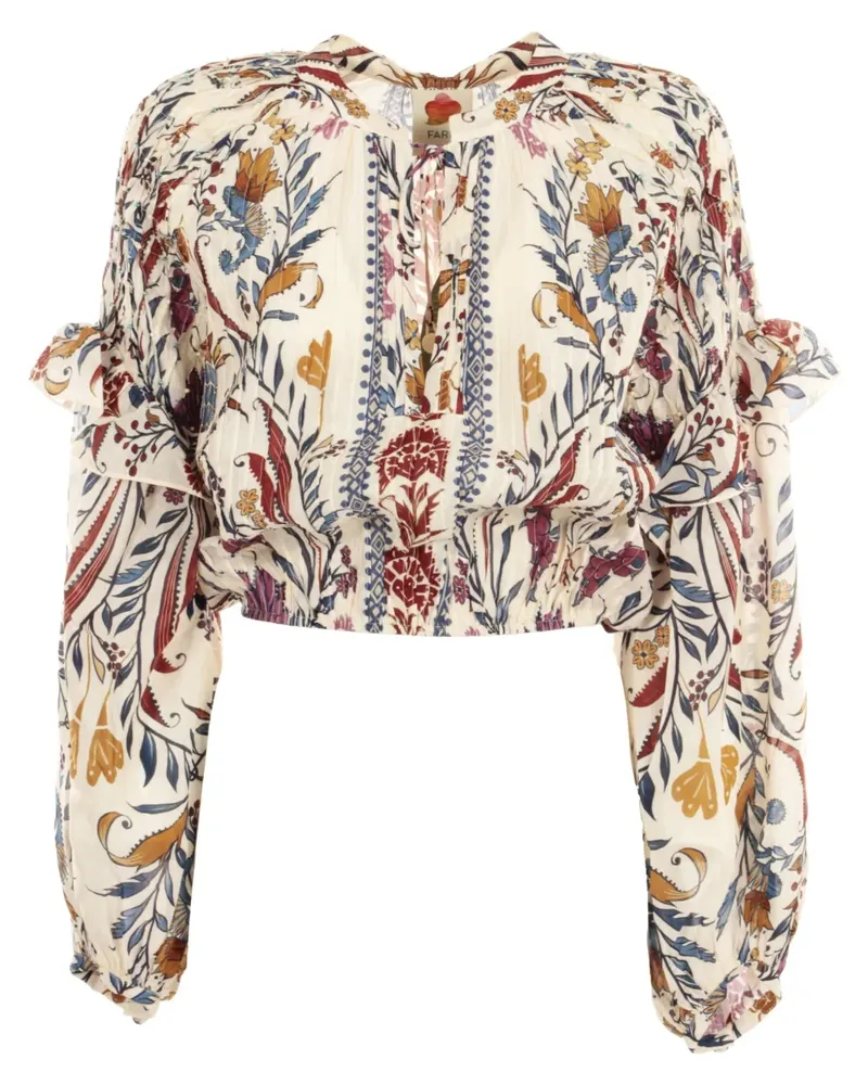 FARM Rio Romantic Lightness Bluse - Nude Nude