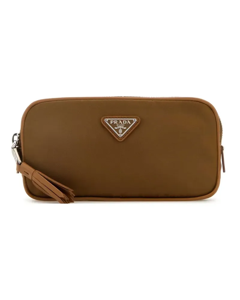 Prada Gürteltasche mit Logo-Schild - Braun Braun