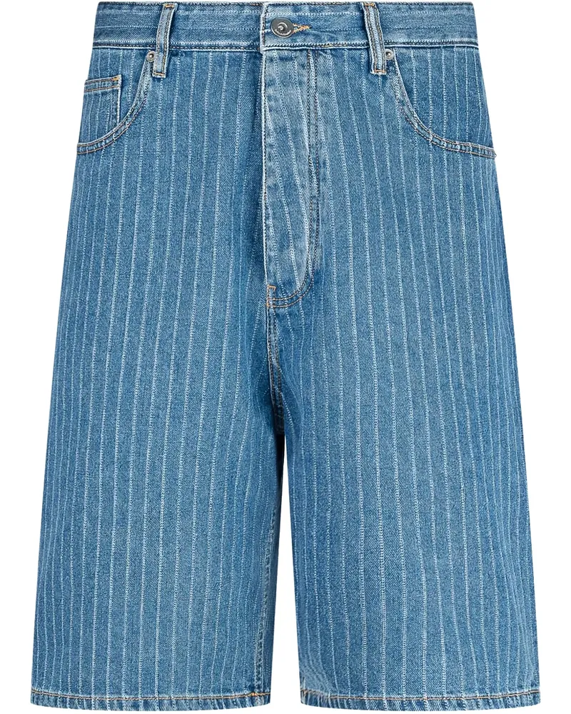 Drôle de Monsieur Klassische Jeans-Shorts - Blau Blau