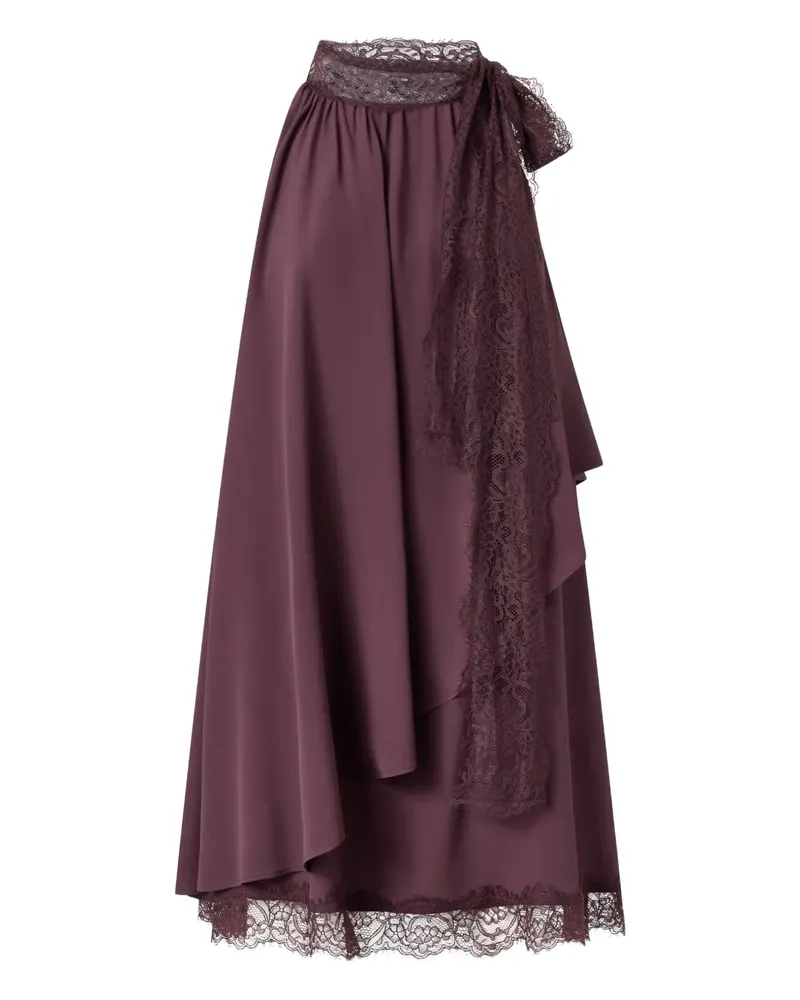 Pinko Minikleid mit Spitzendetail - Rot Rot