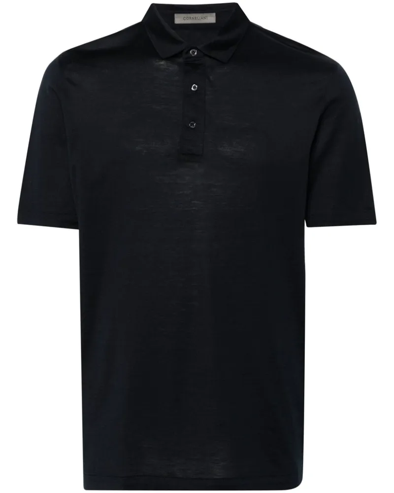 Corneliani Poloshirt aus Jersey - Blau Blau