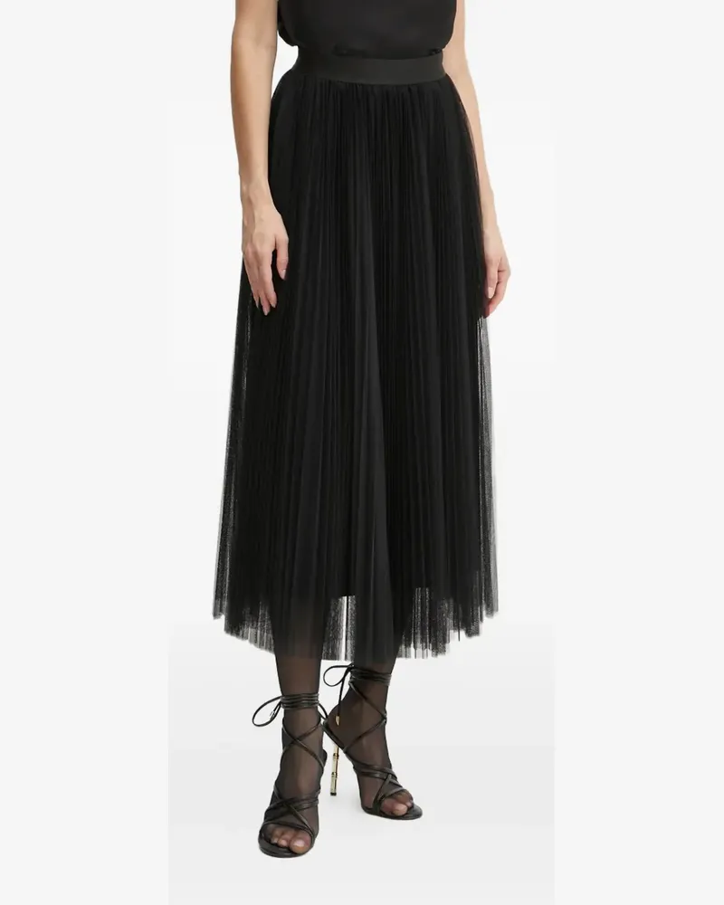 forte_forte Tüllrock mit Falten - Schwarz Schwarz