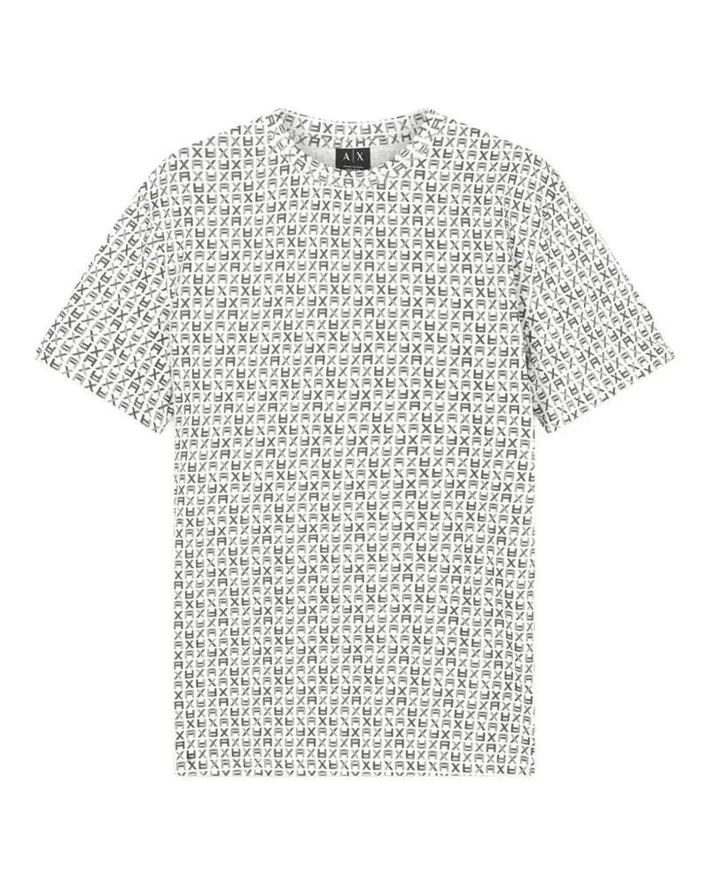 Armani Exchange logo-print cotton T-shirt - Nude Nude