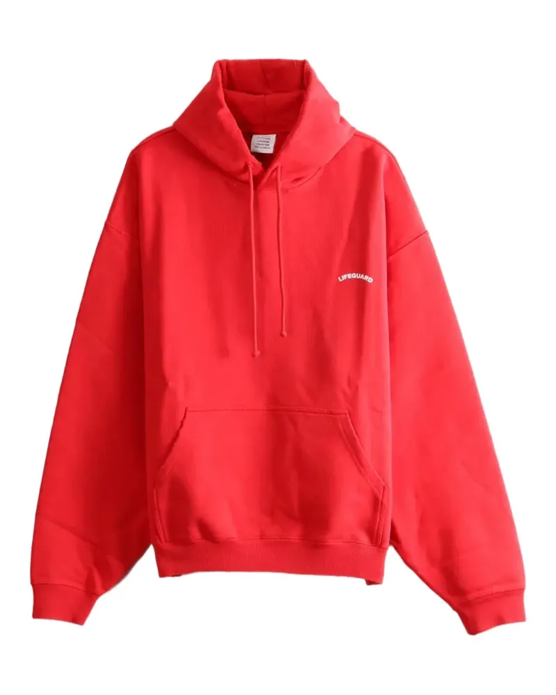 VETEMENTS Hoodie mit Logo-Print - Rot Rot