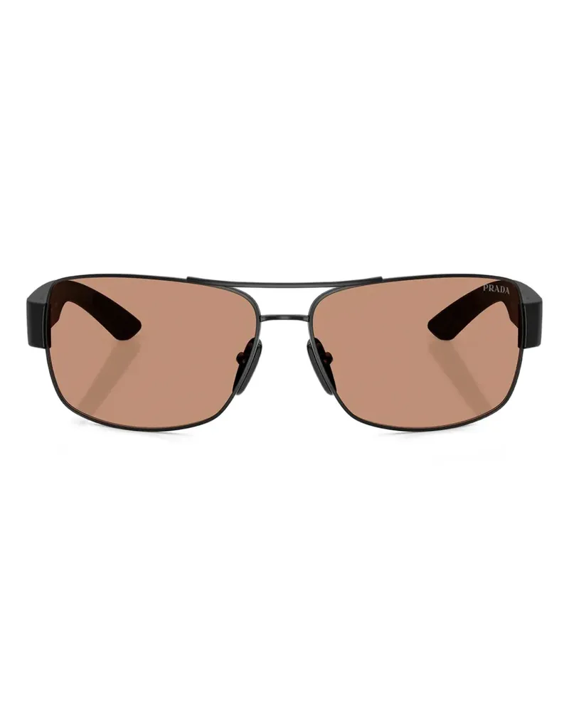 Prada rectangle-frame sunglasses - Schwarz Schwarz