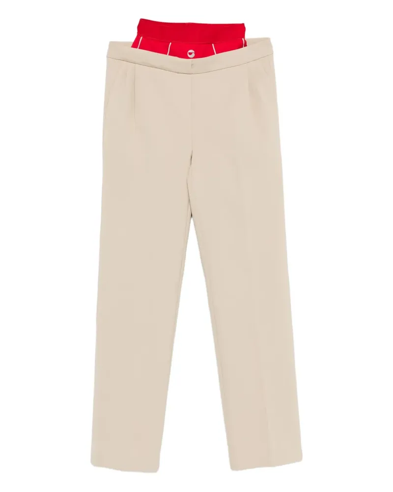 COPERNI Hose im Layering-Look - Nude Nude