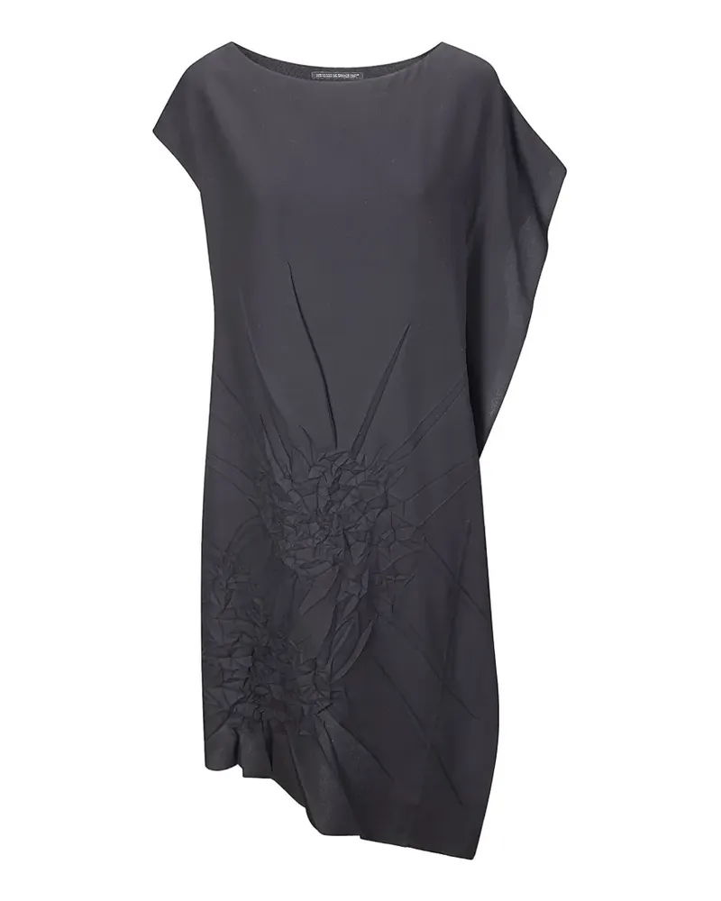 Yohji Yamamoto double-layered pleated dress - Schwarz Schwarz