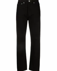 Rag & Bone Gerade Jeans mit hohem Bund Schwarz