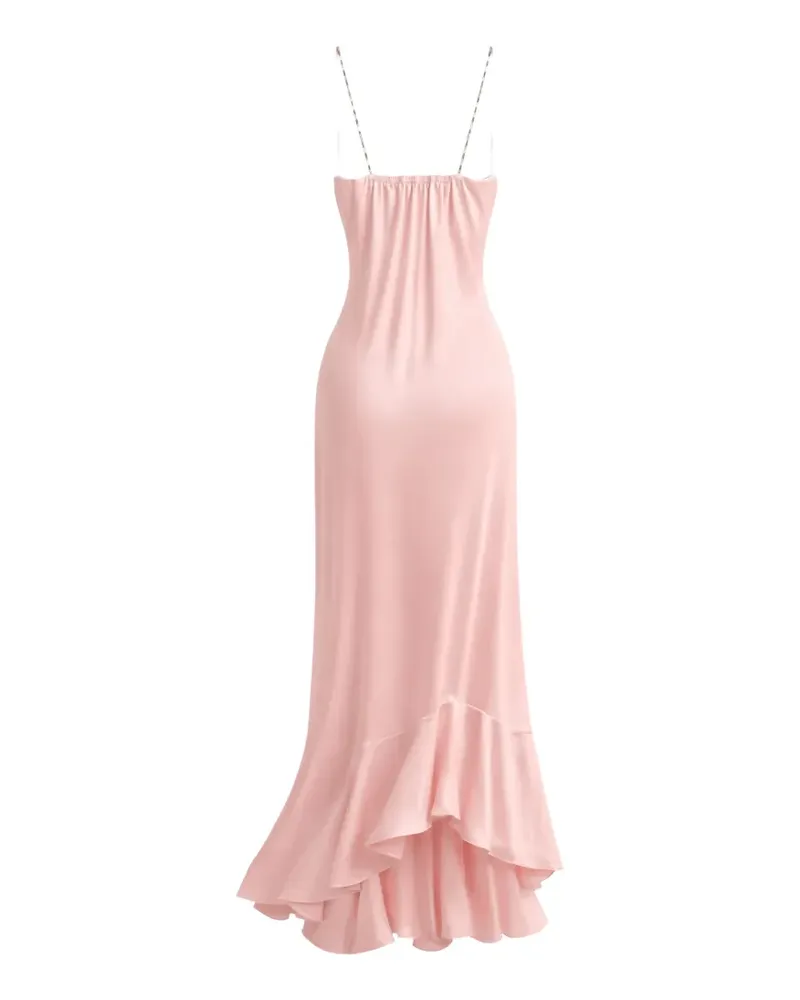 Amen crystal-embellished ruffled dress - Rosa Rosa