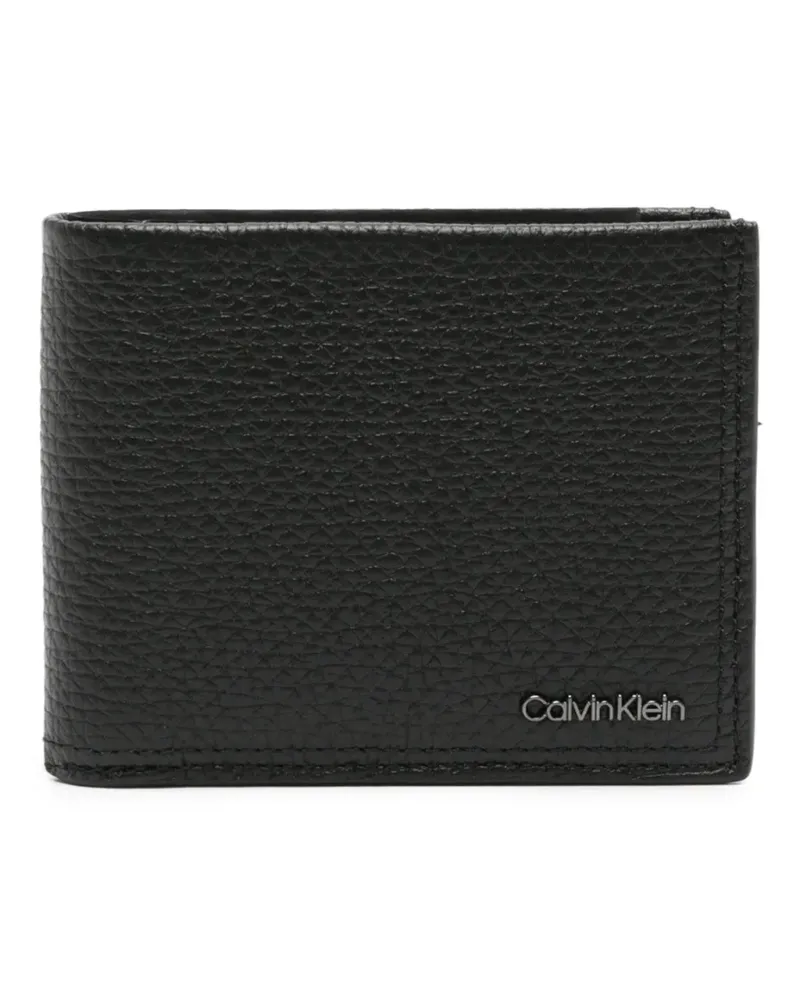 Calvin Klein Portemonnaie mit Logo-Schild - Schwarz Schwarz