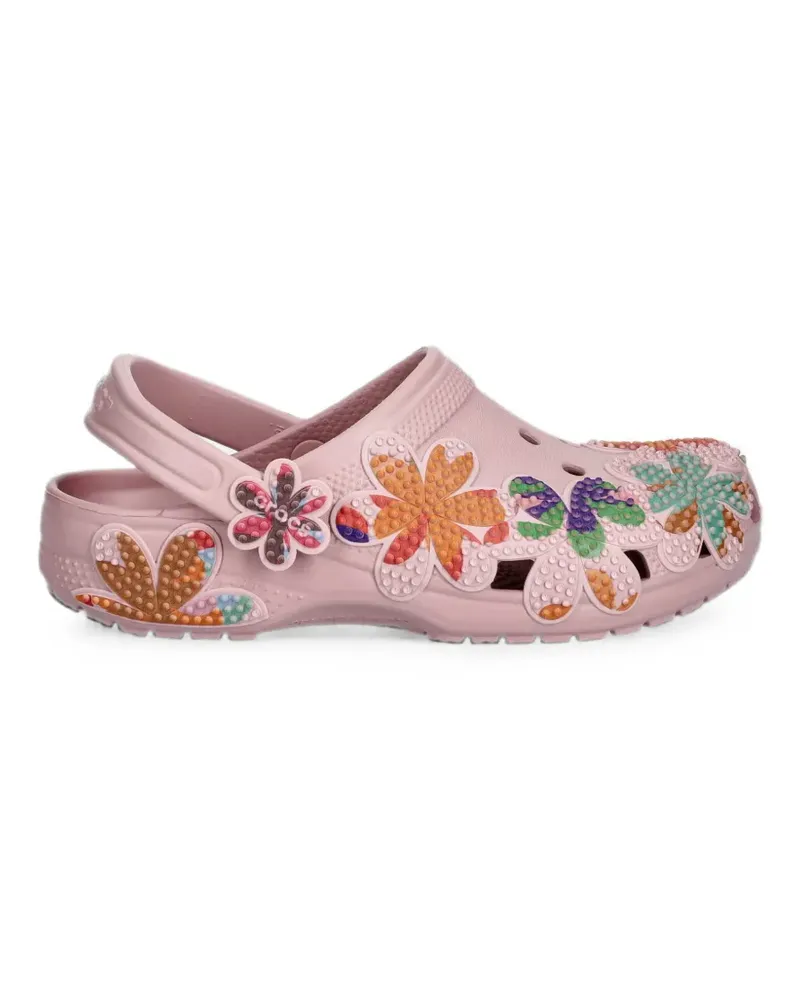 Crocs floral-applique clogs - Rosa Rosa