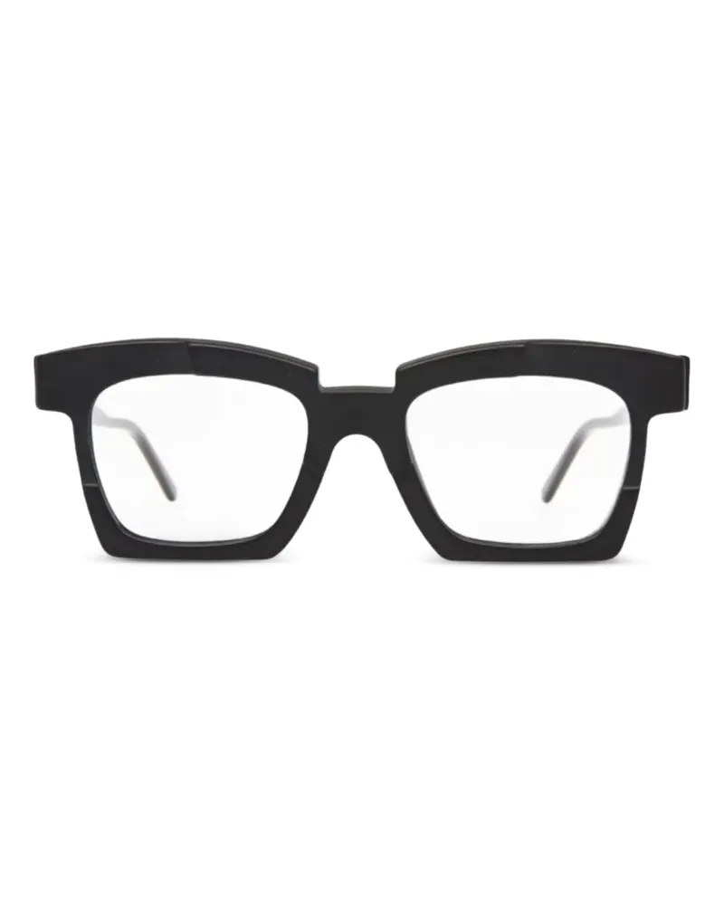KUBORAUM K5 Brille mit geometrischem Gestell - Schwarz Schwarz