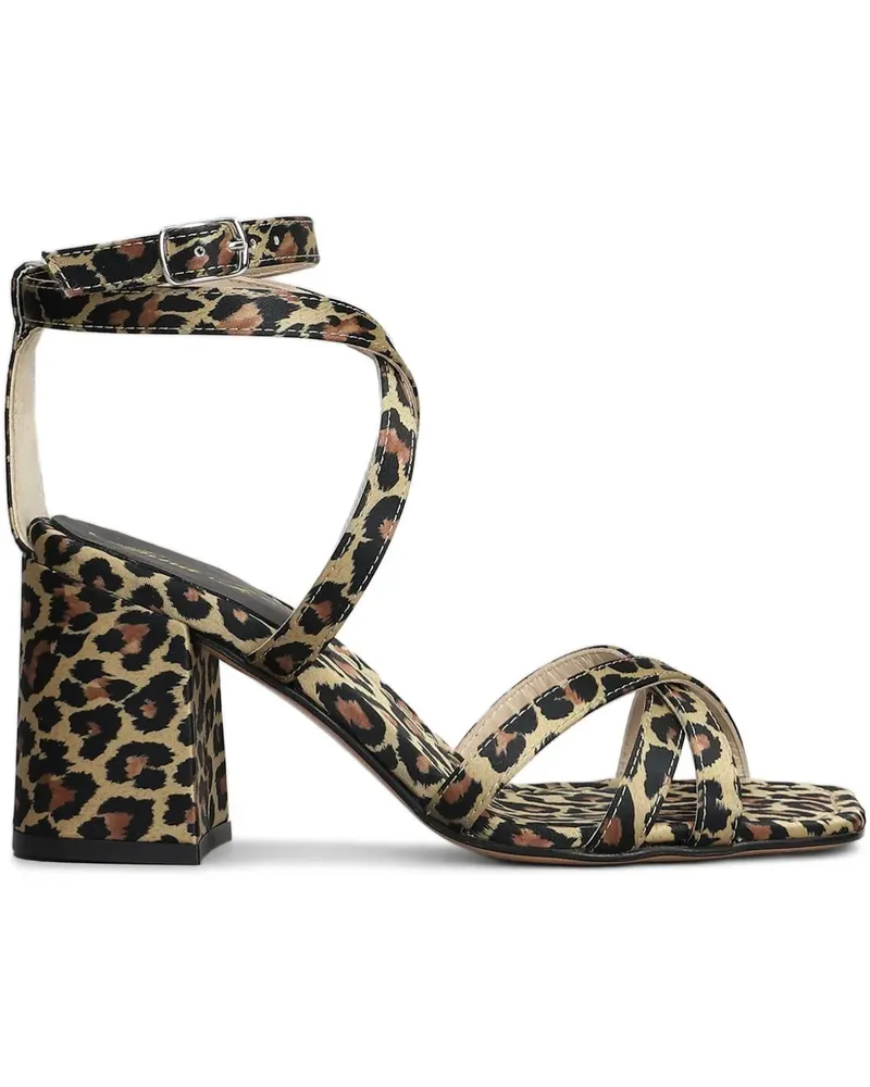 Anna F. Sandalen mit Leoparden-Print 80mm - Nude Nude
