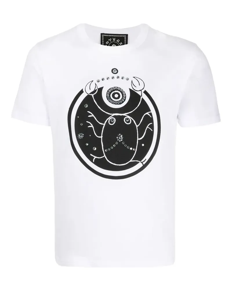 Swarovski T-Shirt mit Kristallen - Weiß Weiß