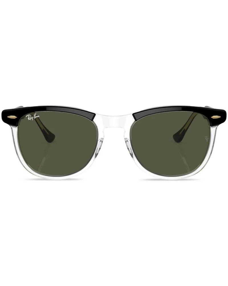 Ray Ban Runde Eagle Eye Sonnenbrille - Schwarz Schwarz