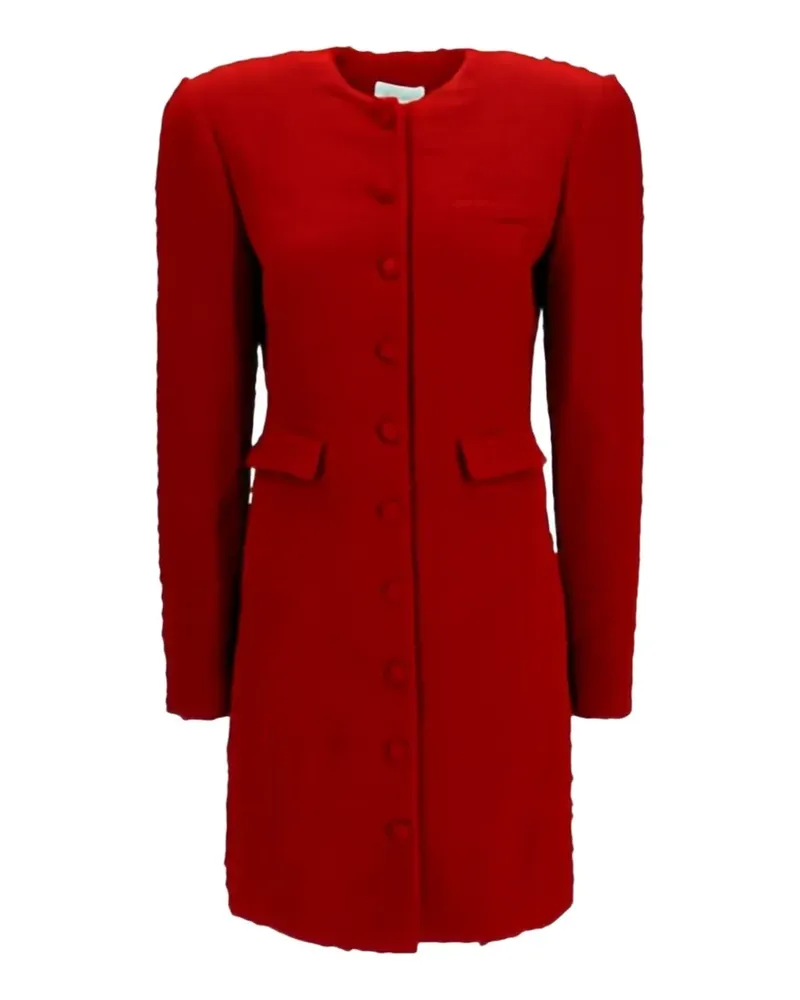 Magda Butrym bouclé button-up mini dress - Rot Rot