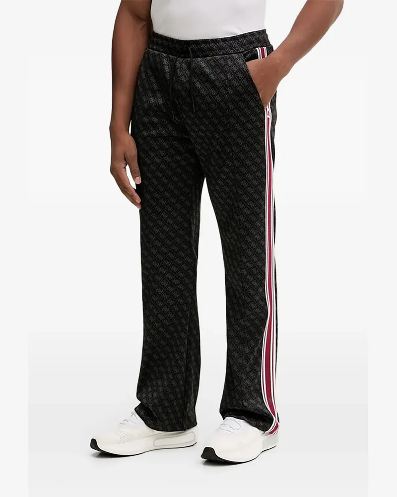 Guess allover pattern striped trousers - Schwarz Schwarz