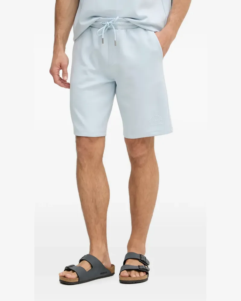 Karl Lagerfeld logo-print drawstring shorts - Blau Blau