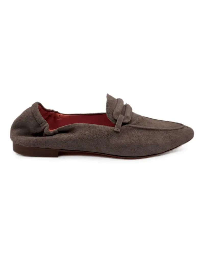 KROLL suede almond-toe loafers - Grau Grau