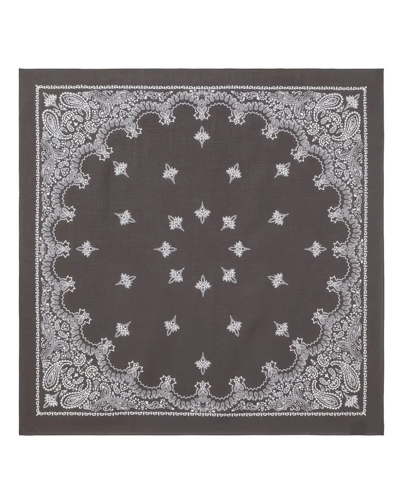 Destin paisley print scarf - Schwarz Schwarz