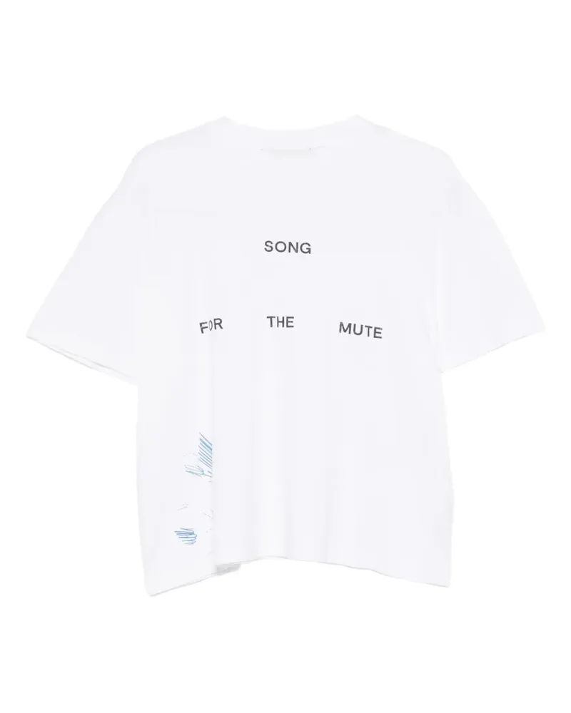 Song For The Mute T-Shirt mit Logo-Print - Weiß Weiß