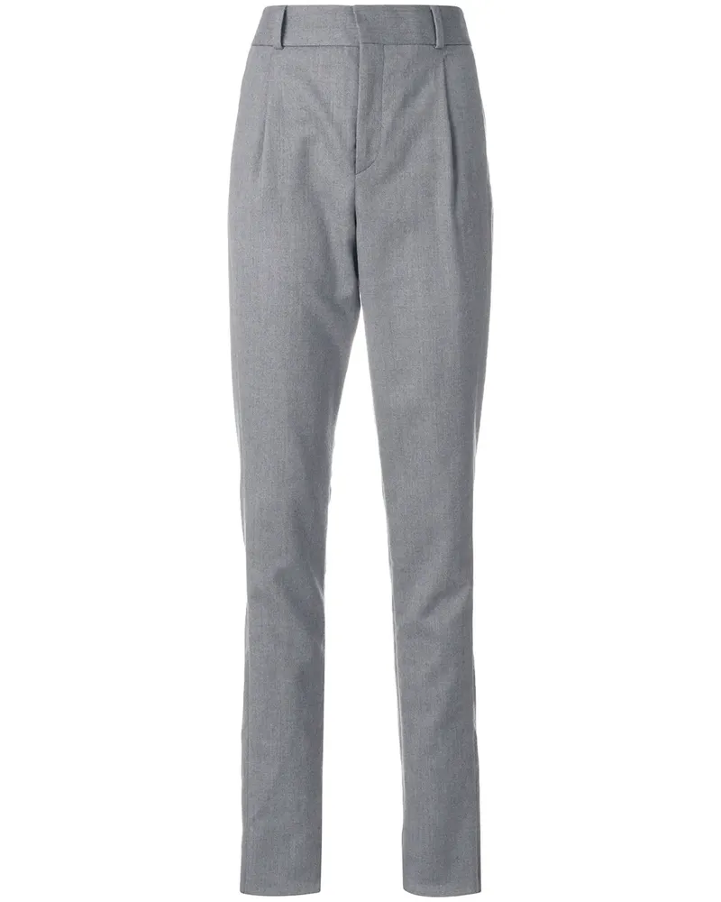 Saint Laurent Klassische Hose mit geradem Bein - Grau Grau