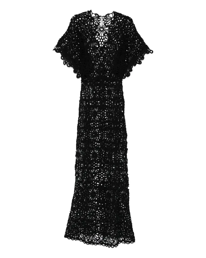Norma Kamali Kleid mit Spitze - Schwarz Schwarz
