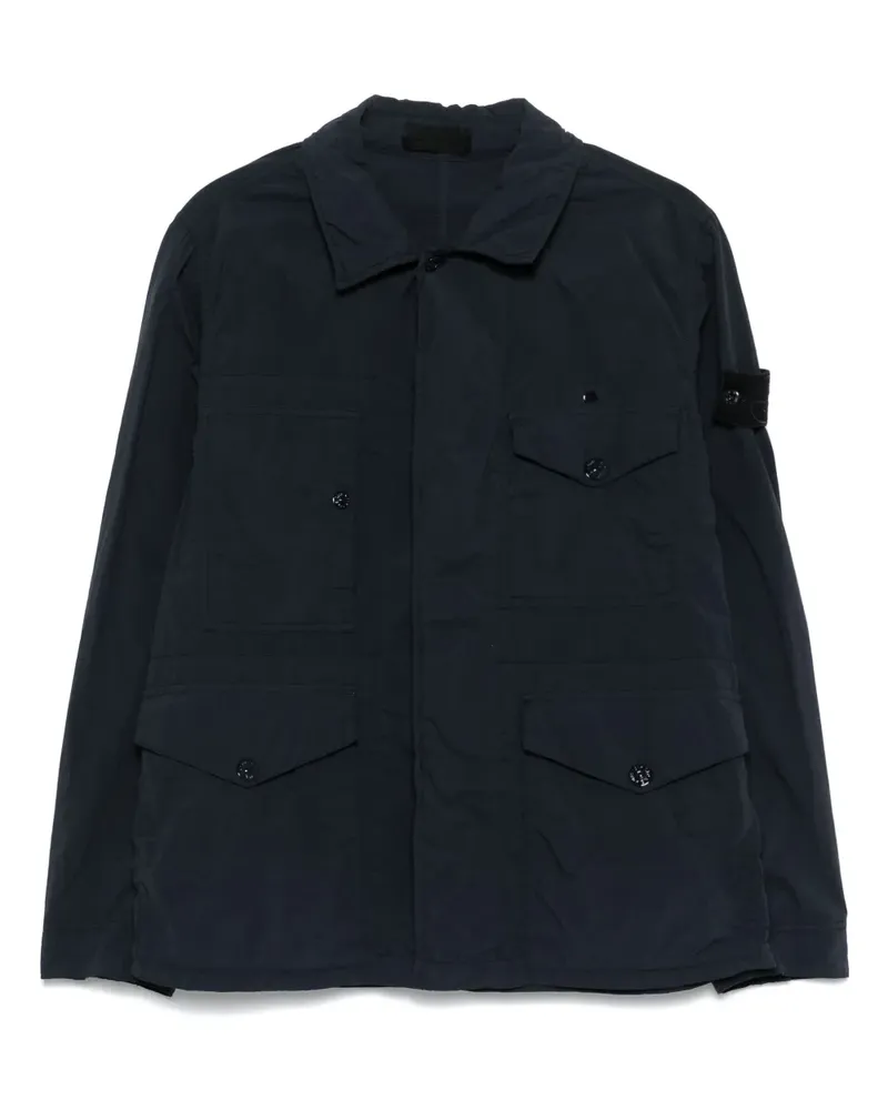 Stone Island Smerigliato Ghost Jacke - Blau Blau