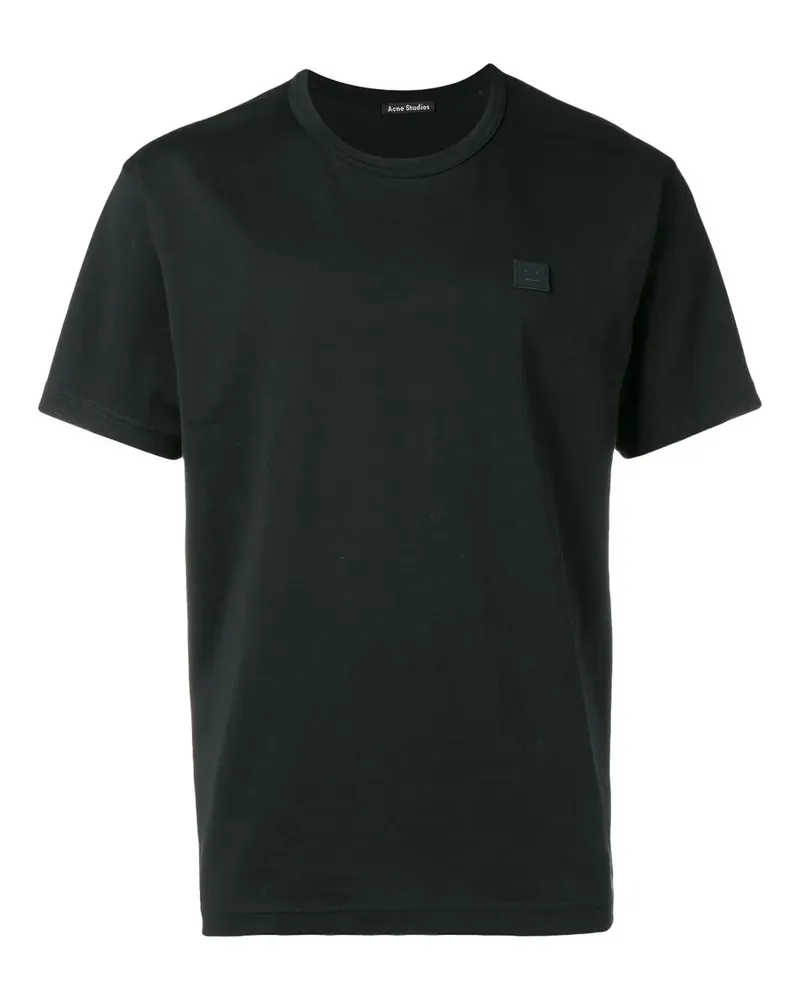 Acne Studios T-Shirt mit Patch - Schwarz Schwarz