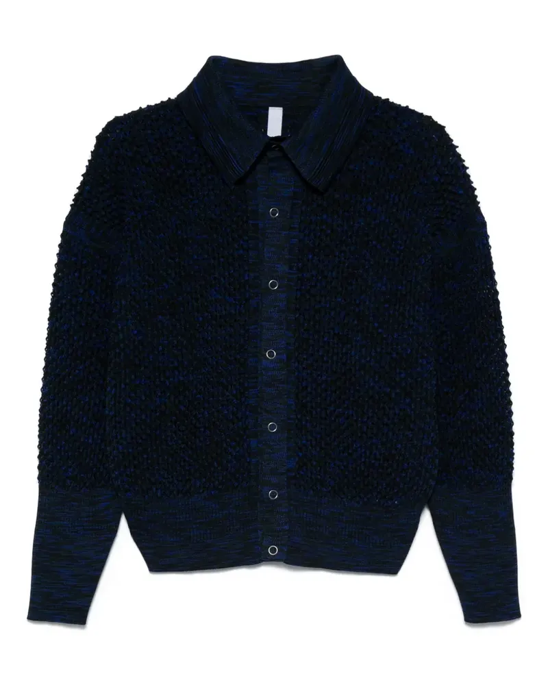 CFCL Lattice Knikat Cardigan - Blau Blau