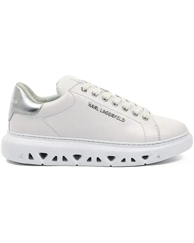 Karl Lagerfeld Sneakers mit Metallic-Absatz - Weiß Weiß