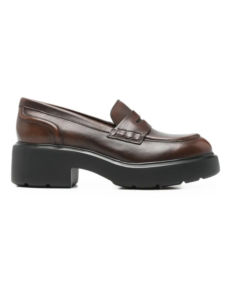 Santoni Loafer mit breiter Sohle - Braun Braun
