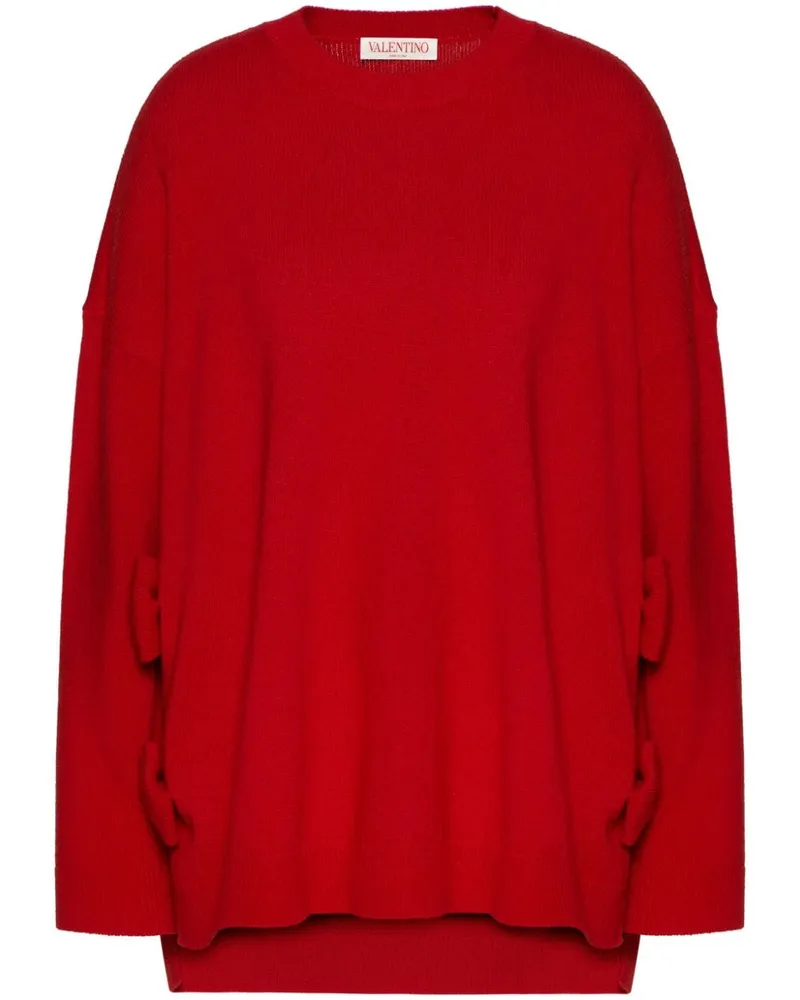 Valentino Garavani Pullover mit Schleifenapplikation Rot