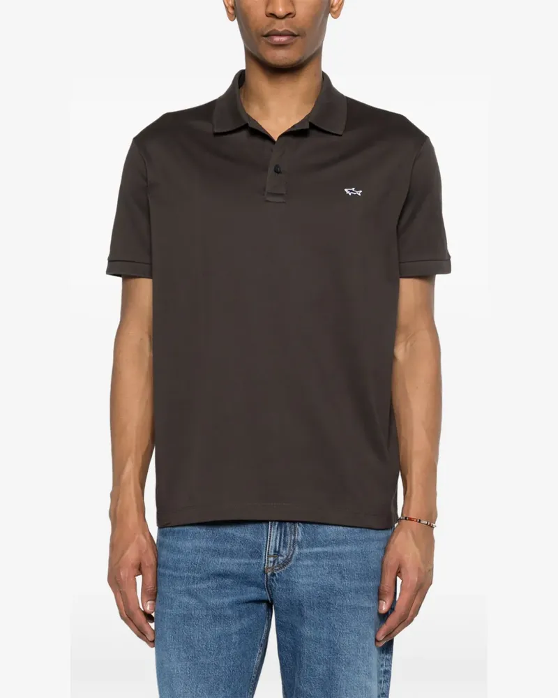 Paul & Shark logo polo shirt - Braun Braun