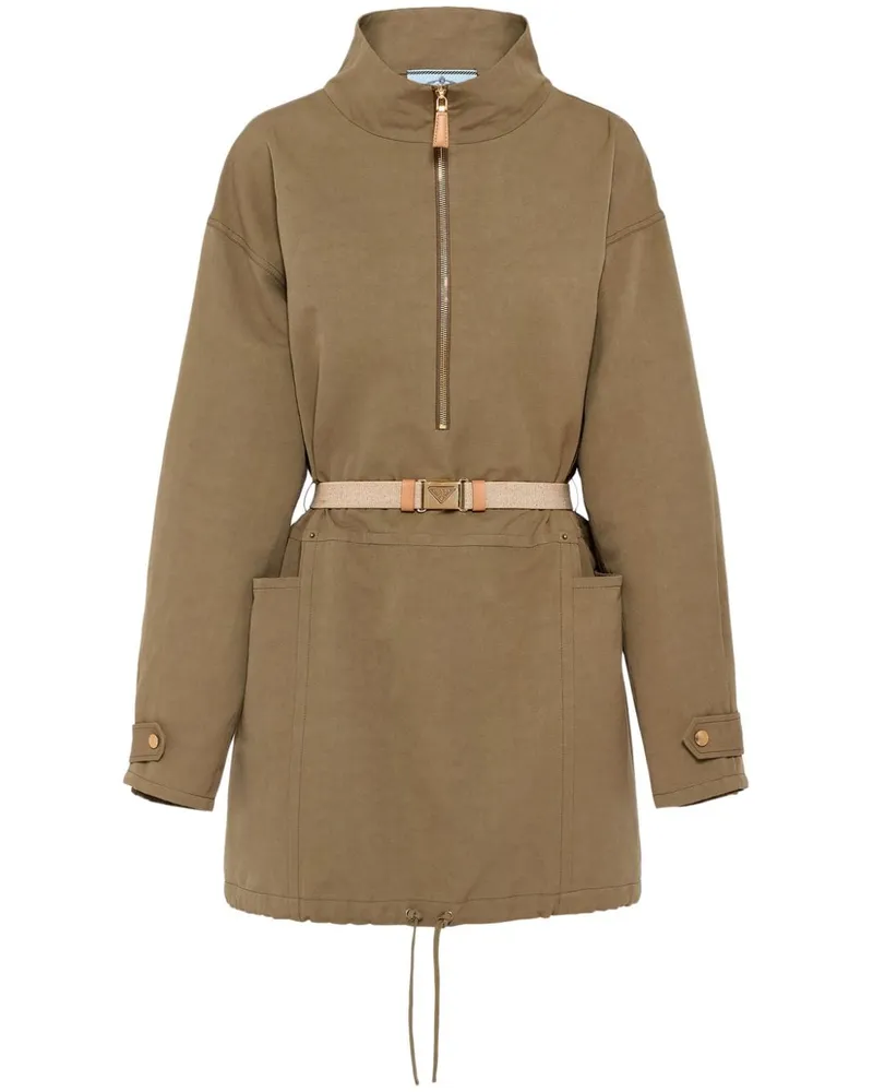 Prada Parka mit Kordelzugsaum - Grün Grün