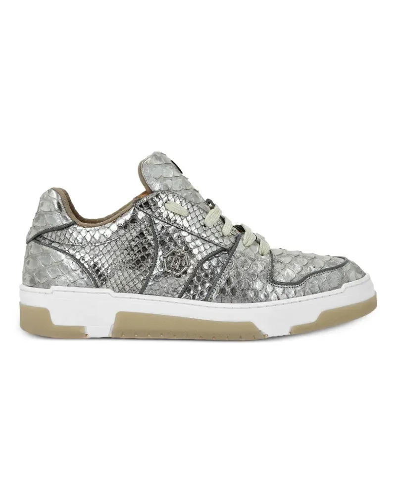 Philipp Plein logo-detail sneakers - Silber Silber