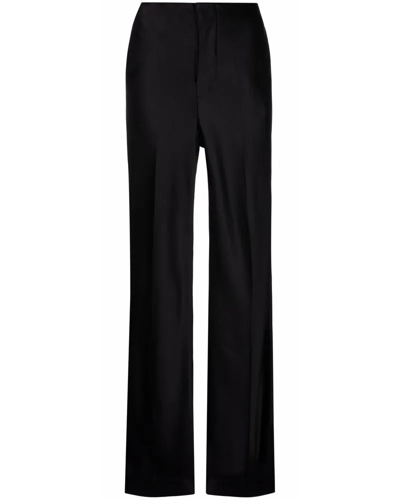 Maison Margiela Hose mit weitem Bein - Schwarz Schwarz