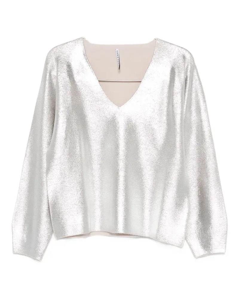 Liviana Conti Marilia V-neck sweater - Silber Silber