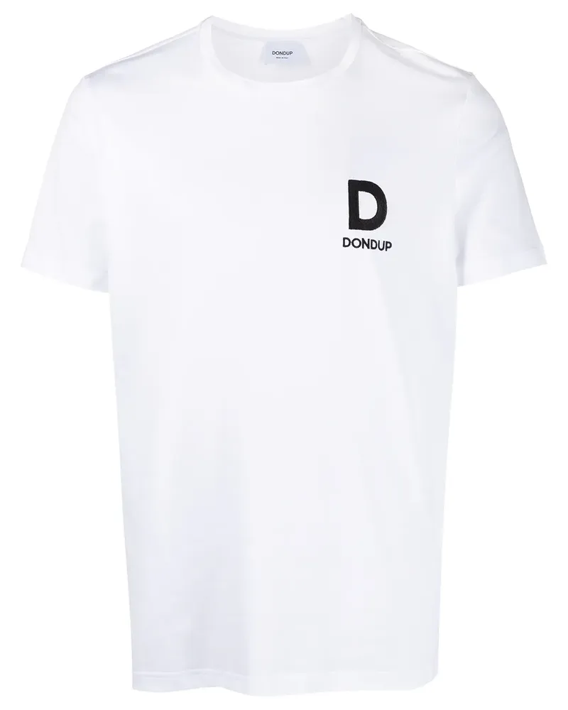 Dondup T-Shirt mit Logo-Print - Weiß Weiß