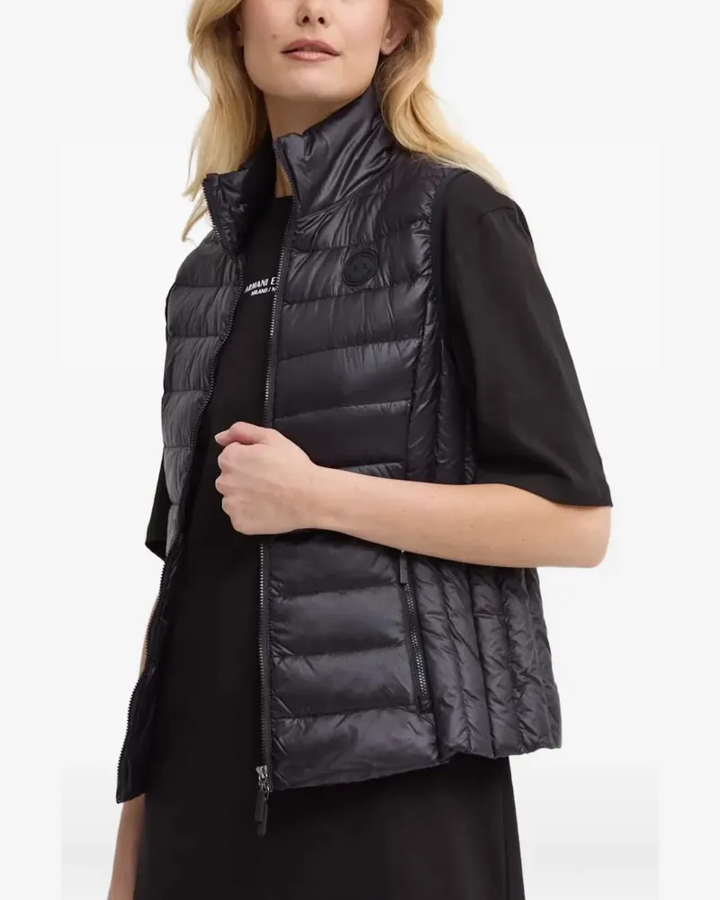 Armani Exchange Weste mit Reißverschluss - Schwarz Schwarz