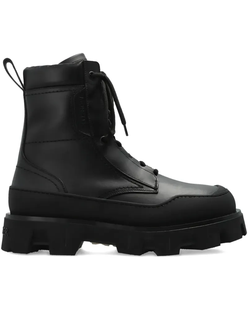 Moncler Peak Path Stiefel mit Profilsohle - Schwarz Schwarz
