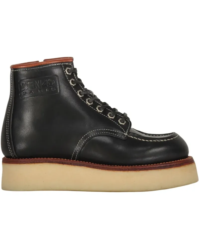 Kenzo Stiefeletten aus Leder - Schwarz Schwarz