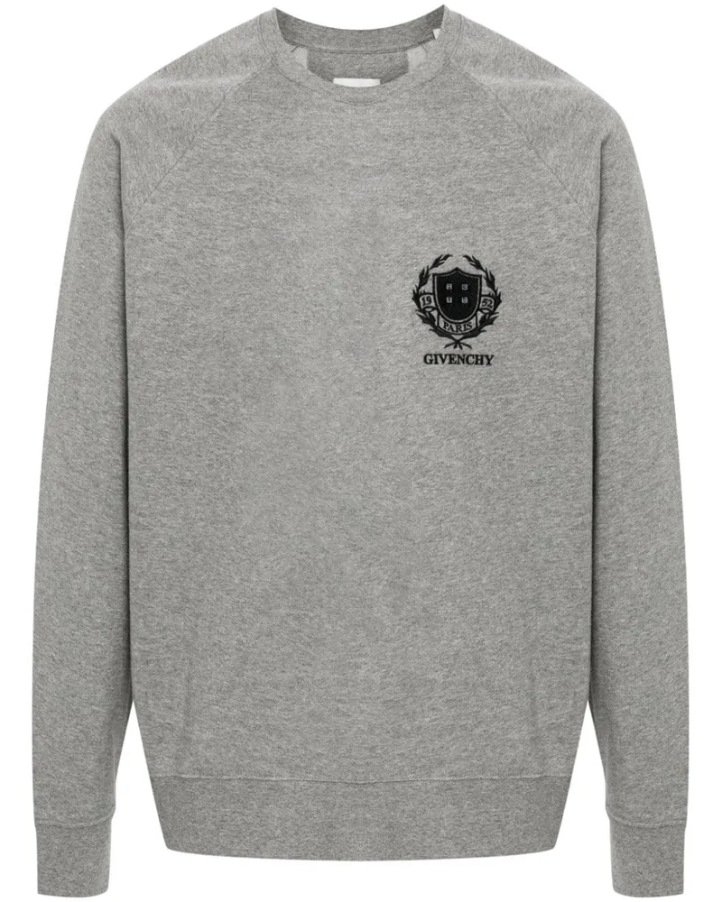 Givenchy Crest Sweatshirt Grau