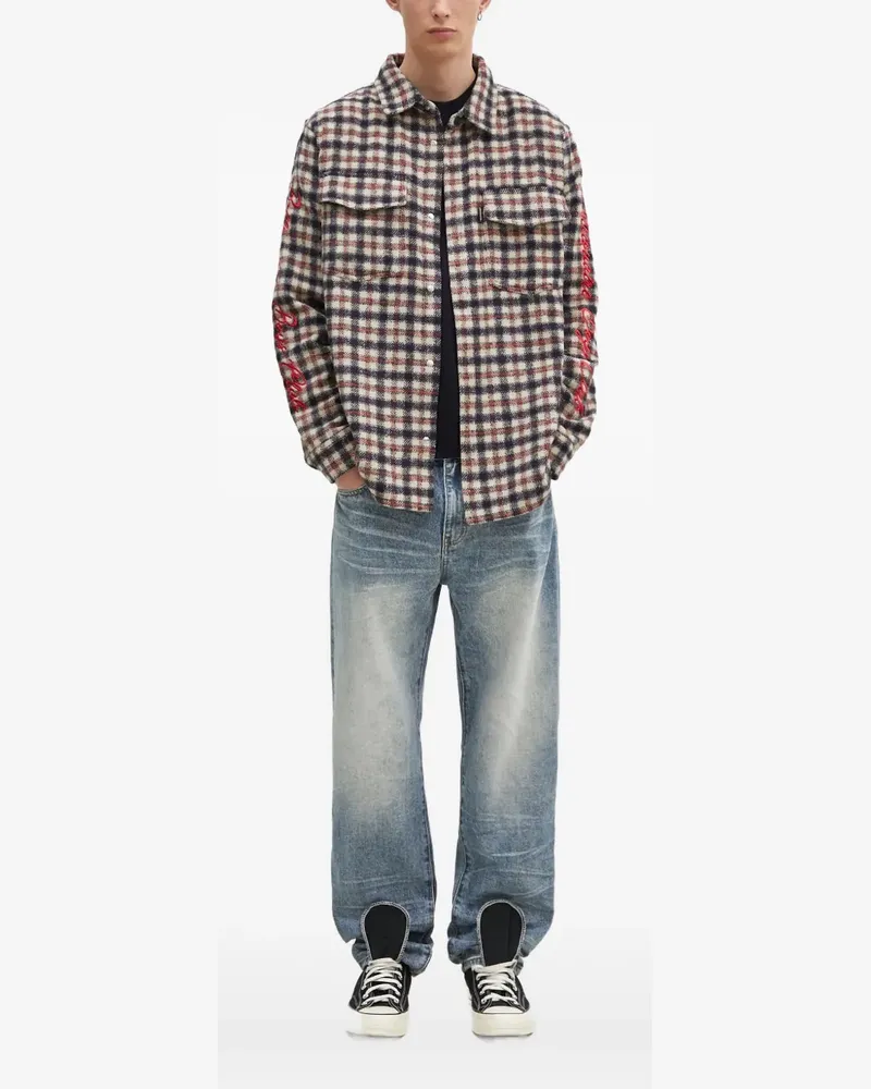 Billionaire Boys Club Hemd mit Karomuster - Rot Rot