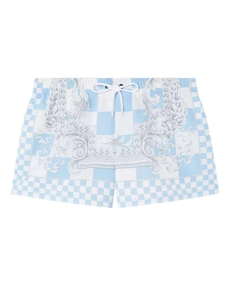 Versace Badeshorts mit Barock-Print - Blau Blau
