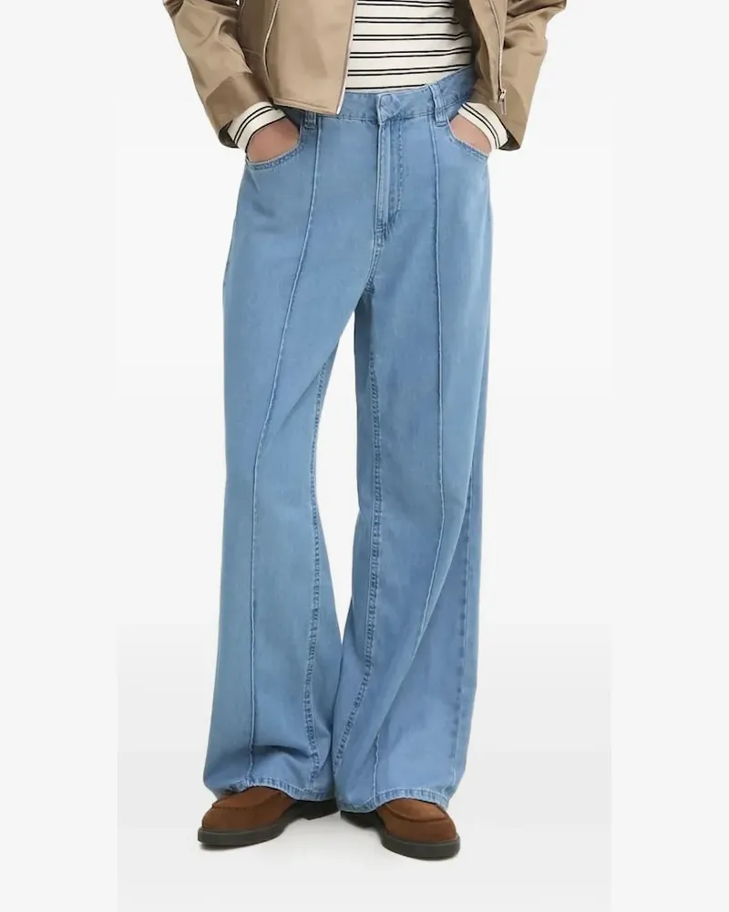 DKNY Jeans mit Kontrasteinsätzen - Blau Blau